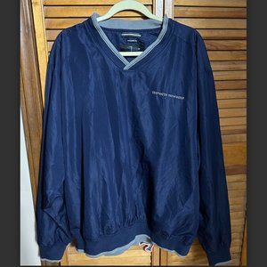 Page & Tuttle Extra Large Navy Blue Windbreak Crewneck